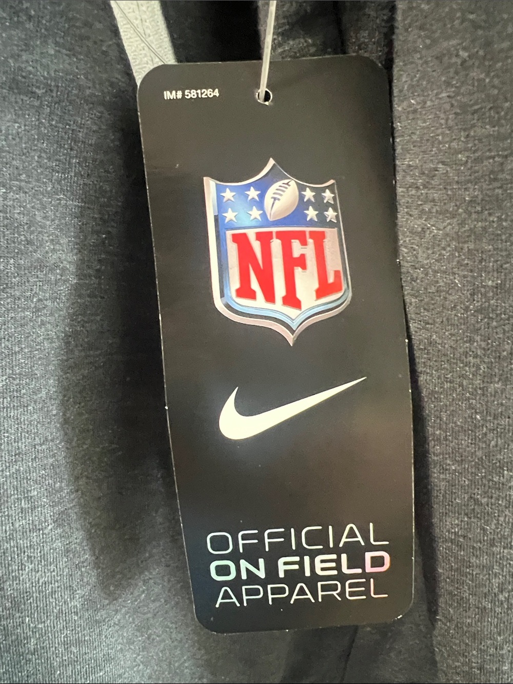 Nike grey Full-Zip Jets Logo Jacket with White Trim - Picture 5 of 5